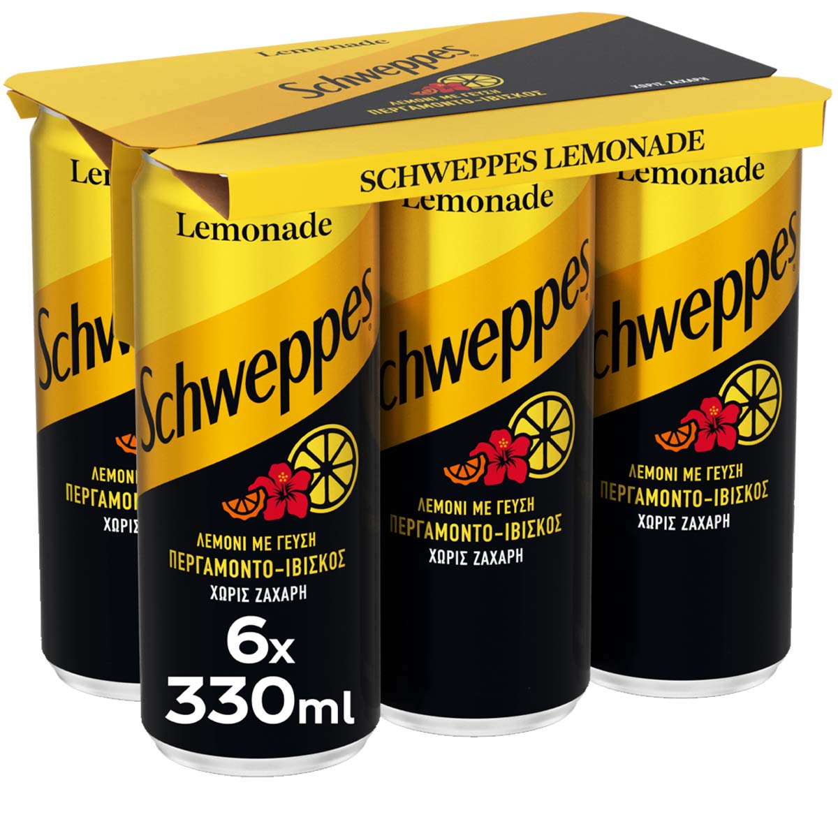 Schweppes λεμονάδα 6x330ml